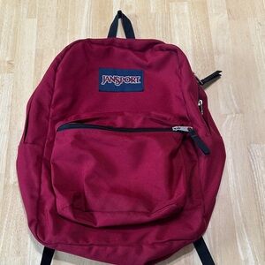 JanSport Deep Red Backpack